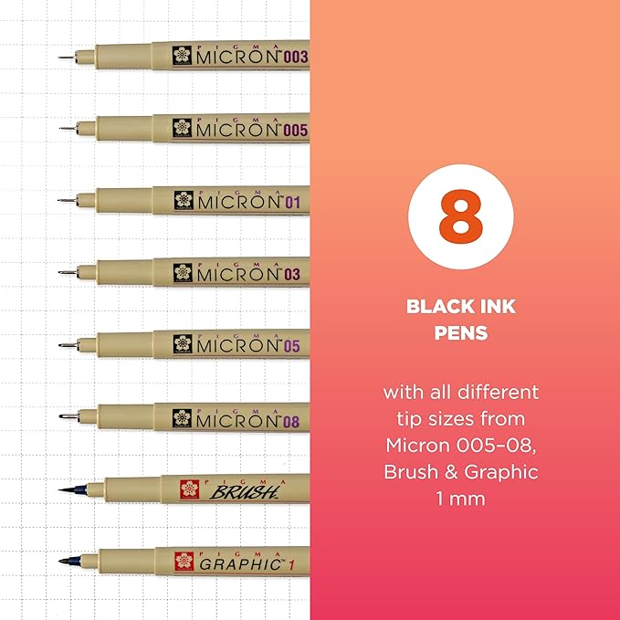 SAKURA Pigma Micron Fineliner Pens - Image 2