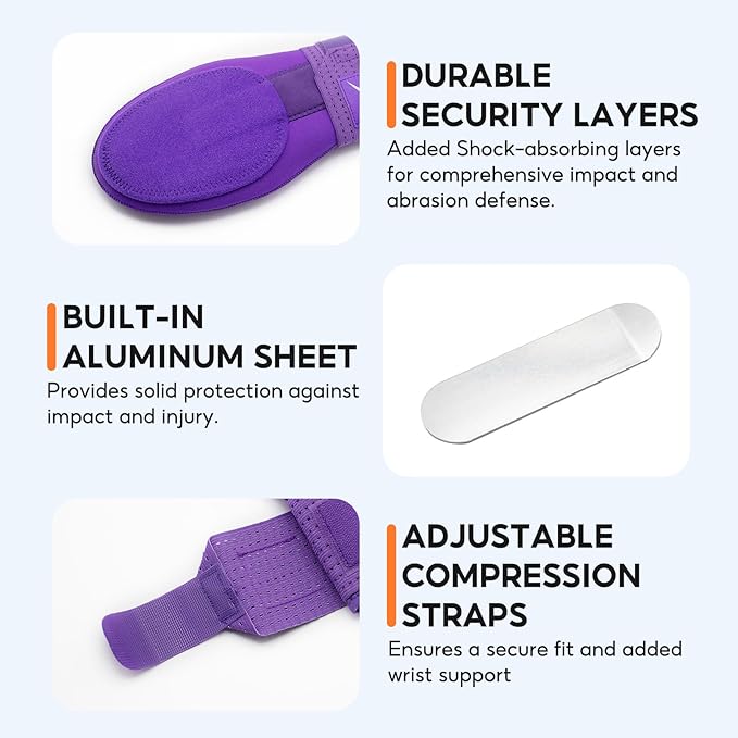 Baseball Sliding Mitt, Youth Ages 6-12 & Teens Adults 12+, Sliding Glove Hand Guard for Baserunning, Hard Shell Ambidextrous Left/Right, Baseball/Softball Compatible, Drip Style