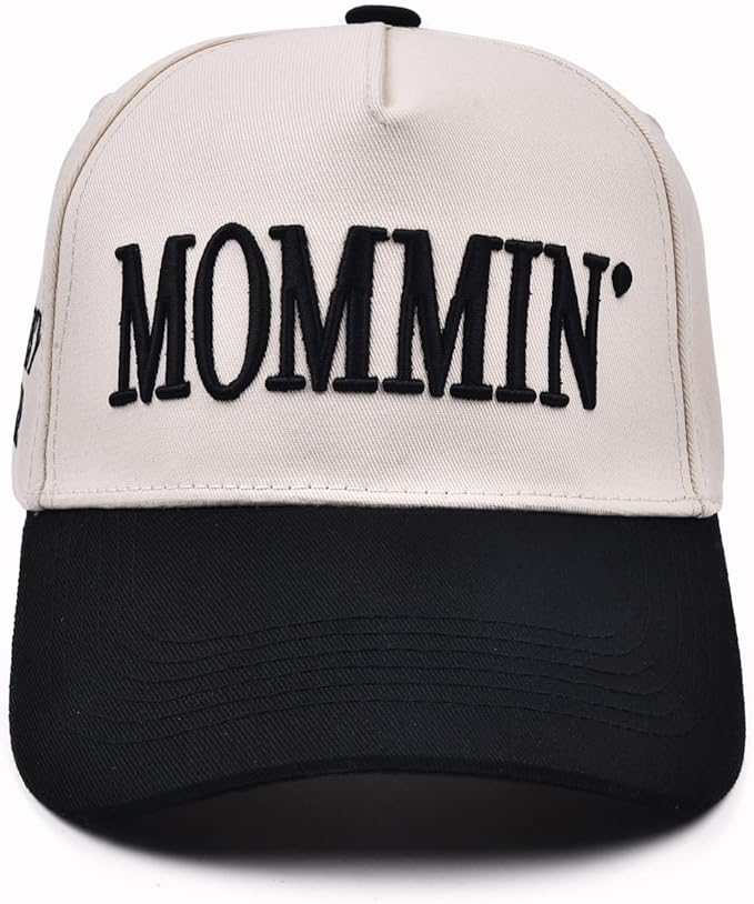 Mommin Trucker Hat,Vintage Two-Tone Women's Baseball Cap with Mama Hat Mothers Day Great Gifts for Mom Wife Stepmom
