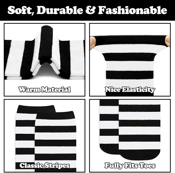 Sarfel Kids Soccer Socks Toddler Soccer Socks Girls Boys Soccer Socks Kids Tube Socks with Stripes Toddler Knee High Socks