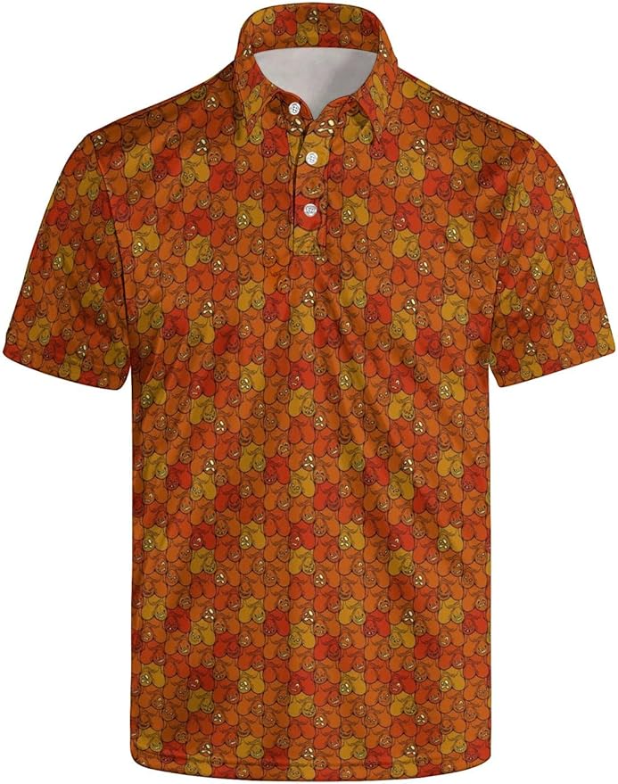 Mens Golf Shirts Golf Polo Shirts for Men Short Sleeve Polo Shirts Golf Gifts