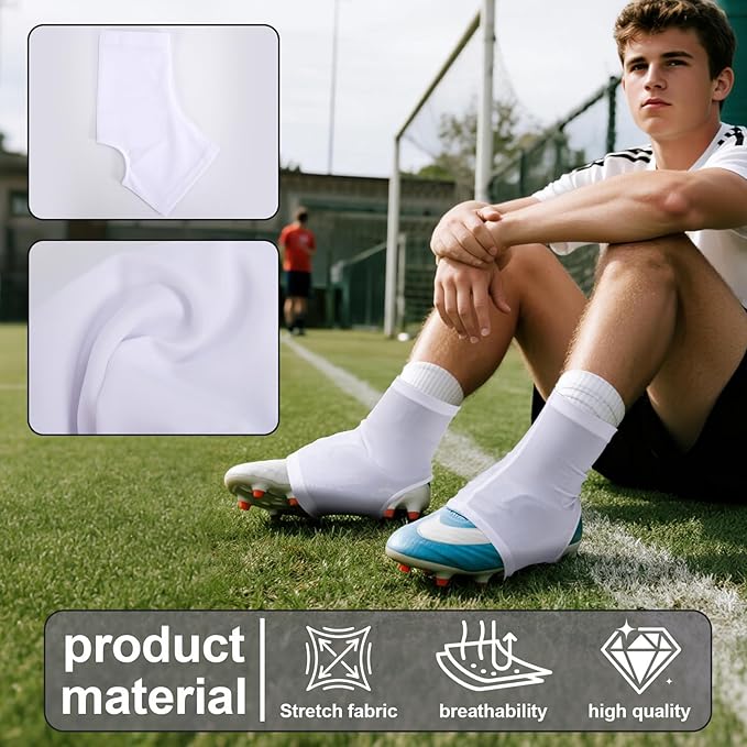 TUYUU Spats Football Cleat Covers,Youth Cleat Covers Football Keeps Dirt/Turf Debri Out,Bike Cleat Covers,Cleat Sleeves for Football Soccer Lacrosse Kids Teenagers Youths Adults.Cleat Cover