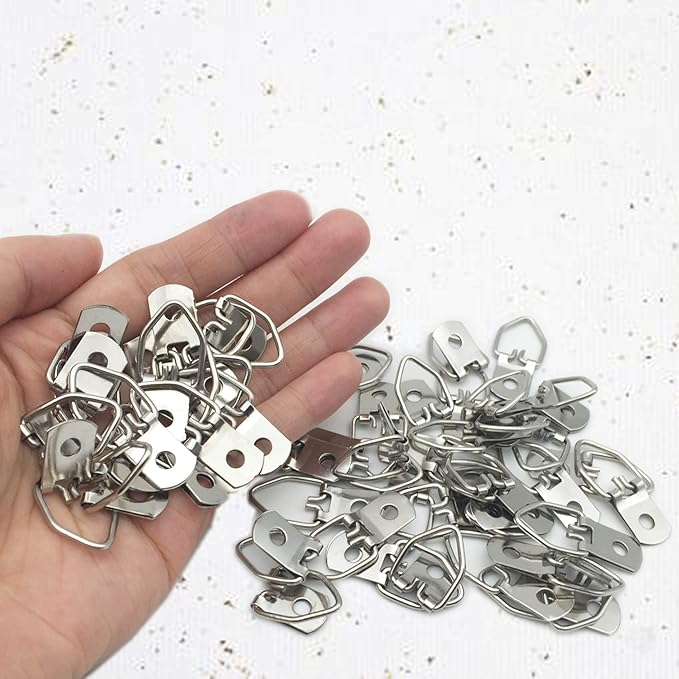 100 Pack Small D-Ring Steel Picture Hangers - Image 6