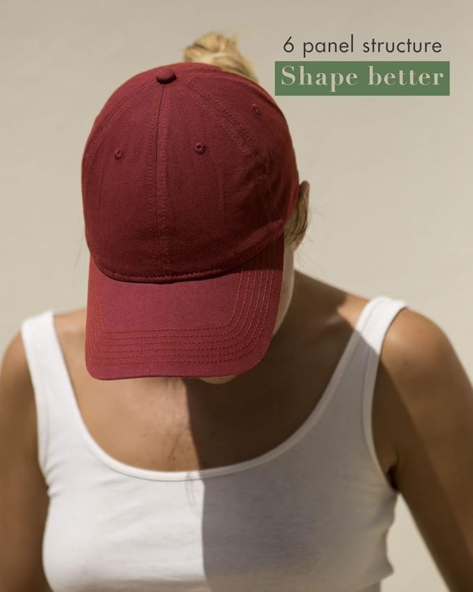 FURTALK Unisex Vintage Washed Unstructured Baseball Cap Washed Cotton Adjustable Dad Hat