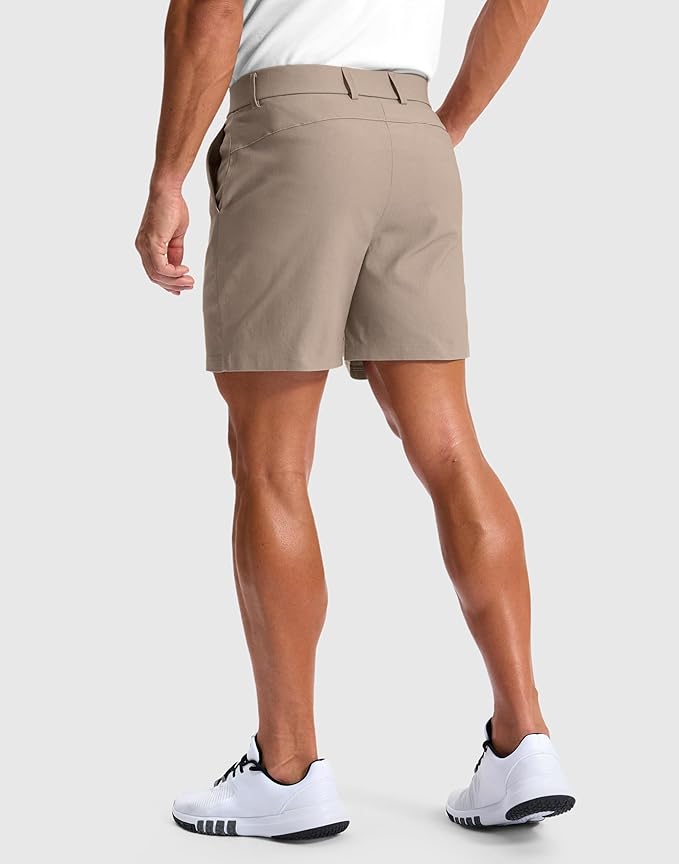 G Gradual Men's Golf Dress Shorts 5"/ 7"/ 9" Stretch Casual Work Flat Front Shorts for Men with 3 Pockets Quick Dry