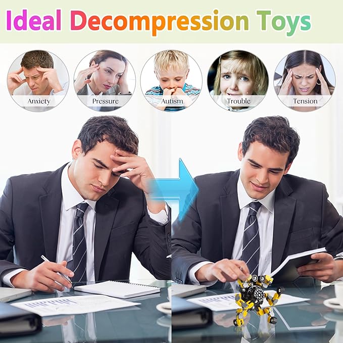 Fidget Spinners for Kids and Adults Stress Relief Sensory Fidget Toys for Boys - Image 4