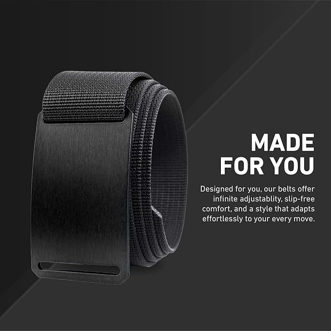 GRIP6 Classic Belt - 1.5-Inch Adjustable Nylon Belts - Versatile Lifestyle and Tactical Belt for Men and Women