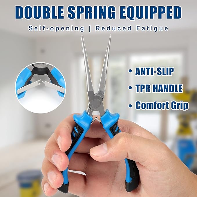 COMOWARE 6-Piece Mini Pliers Set, Bent & Cutting Tips - Image 4
