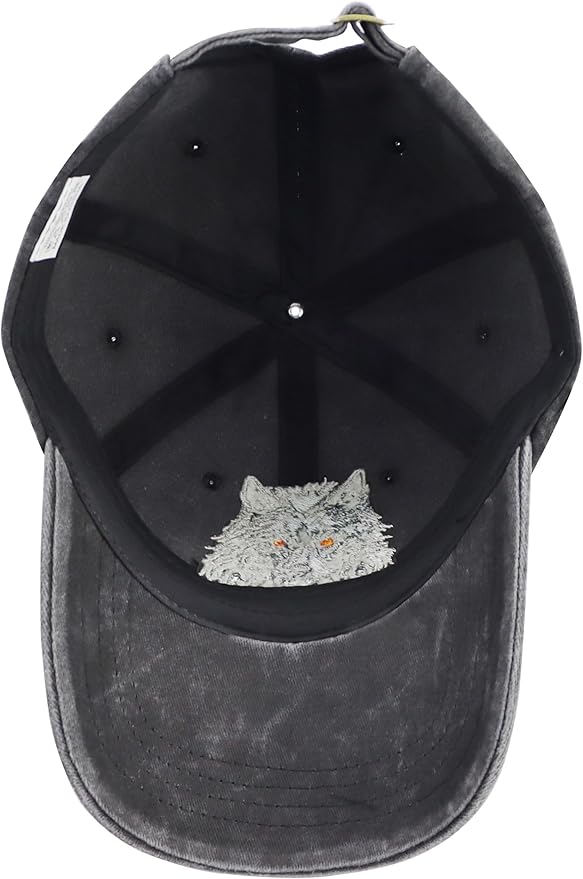 Unisex Adjustable Animal Hat for Men Women, Classic Cotton Wild Animals Embroidered Baseball Cap
