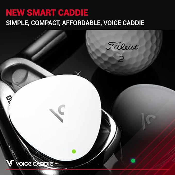 Voice Caddie VC300SE Golf GPS Rangefinder | Voice Output of Distance at Click of Button | Front, Middle, Back of Green Info | Over 40,000 Courses Worldwide | No Fees