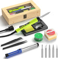 Soldering Iron Kit, 190W Soldering Gun, 110V LED Solder Kit by Crtsweker
