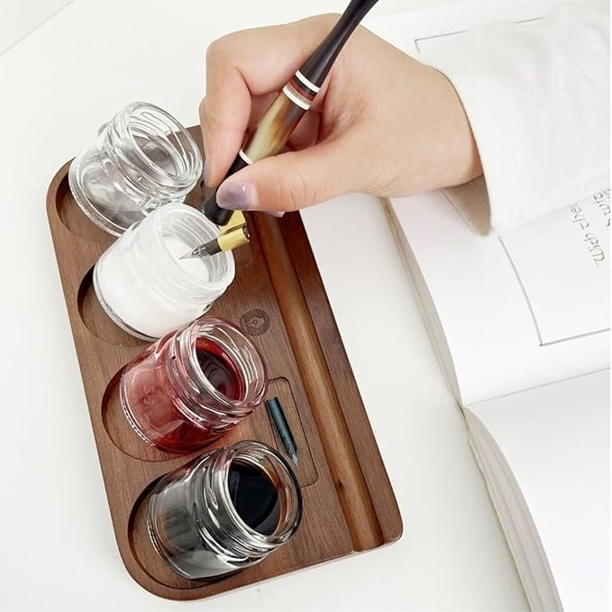 10Pcs Mini Glass Inkwell Ink Bottle Containers - Image 5
