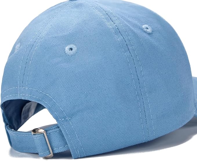 Edoneery Baseball Cap for Kids-Adjustable Washed Cotton Golf Toddler Hat for Boys & Girls