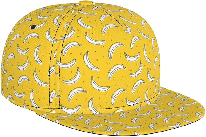 Fashion Snapback Hat for Men Women, Hip Hop Style Baseball Cap Flat Bill Hats Adjustable Trucker Sun Hat