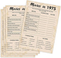 50th Birthday Party Games, Movie in 1975 Games, Birthday Party Supplies by QUPT