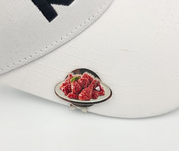 Food & Drink Golf Ball Markers with Hat Clip – Funny Magnetic Golf Accessories & Unique Gifts for Golf Lovers
