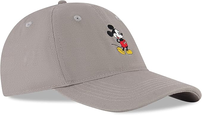 Disney Mens Baseball Cap, Mickey Mouse Adjustable Hat for Adult