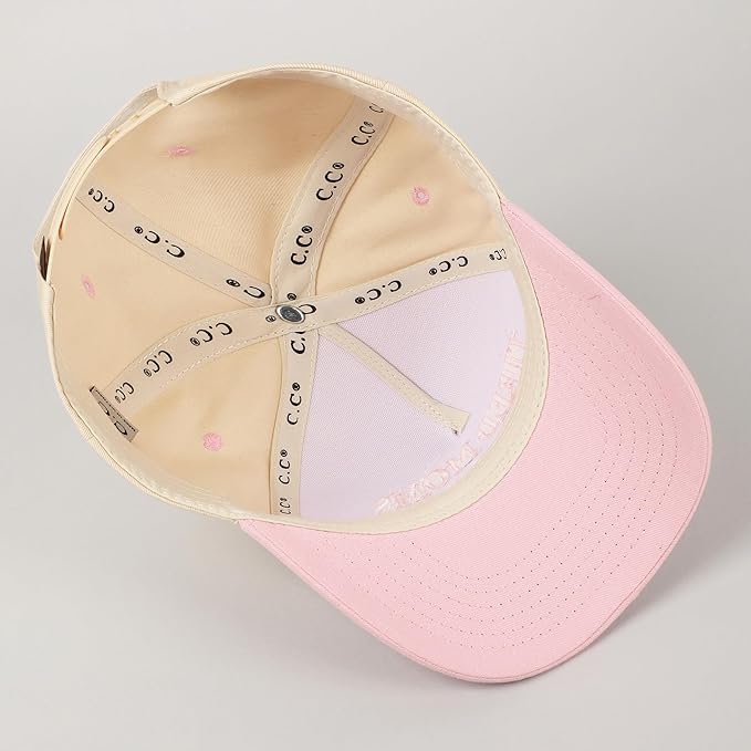 MIRMARU Two-Tone Vintage Canvas Trucker Hats for Men & Women, Adjustable Size Baseball Caps with Trendy Embroidered Design
