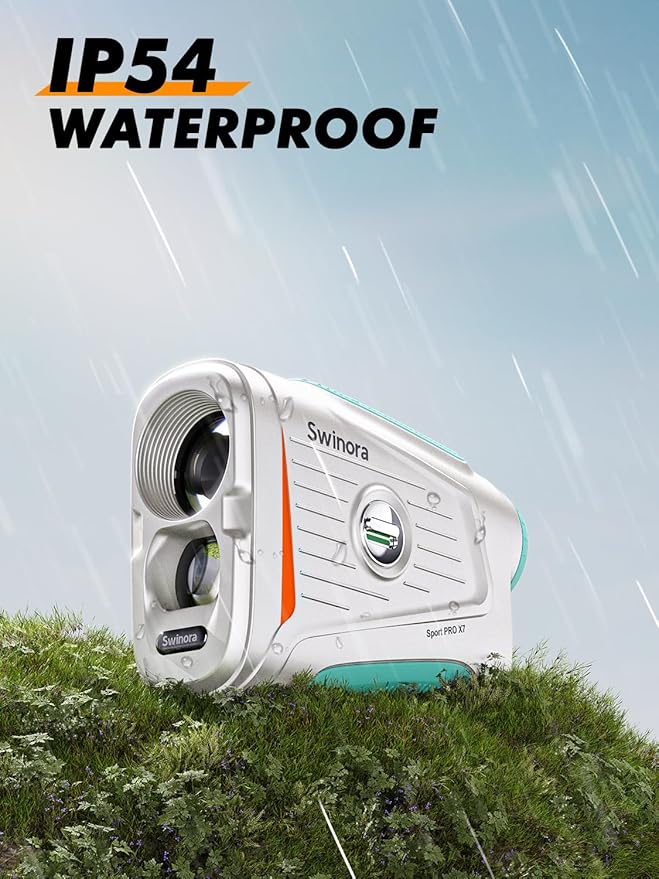 Magnetic Golf Rangefinder with Slope – 7X Magnification, 1300Y Range Finder Golf for All Levels, Fast Flag Lock Vibration, Rechargeable, Waterproof Golf Accessories for Men and Women