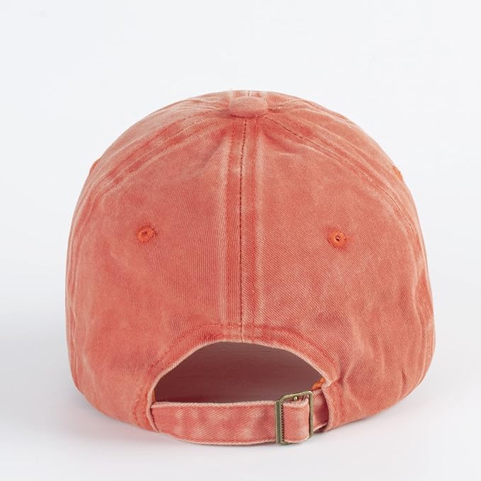 LANGZHEN Unisex Baseball Cap 100% Cotton Fits Men Women Washed Denim Adjustable Dad Hat