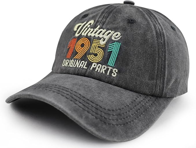 90th 80th 70th 60th 50th 40th 30th Birthday Gifts for Women Men, Vintage 1936 1946 1956 1966 1976 1986 1996 Hat