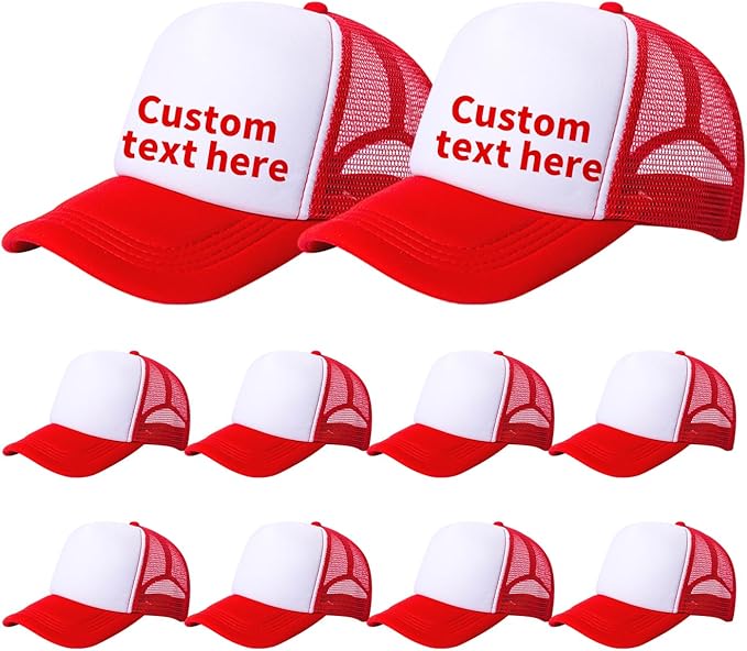 10 Pack of Blank Trucker Hat Bulk Men and Women Hats Bulk DIY Graffiti Mesh Hat Hot Stamping Hats