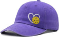 Pickleball Hat for Women Men, Adjustable Embroidered Heart Pickleball Baseball Cap