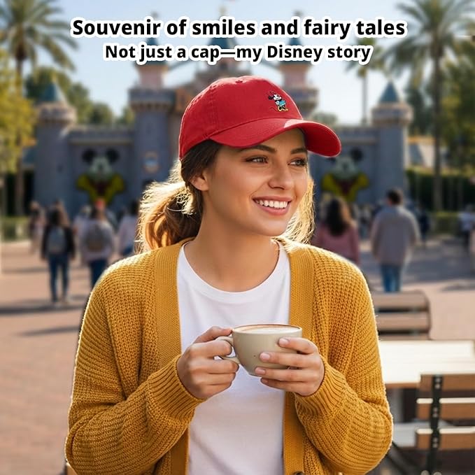 Disney Adult Baseball Cap, Minnie Mouse Adjustable Dad Hat