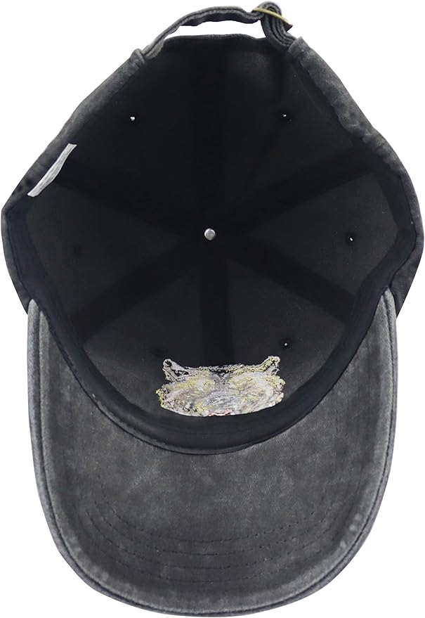Unisex Adjustable Animal Hat for Men Women, Classic Cotton Wild Animals Embroidered Baseball Cap