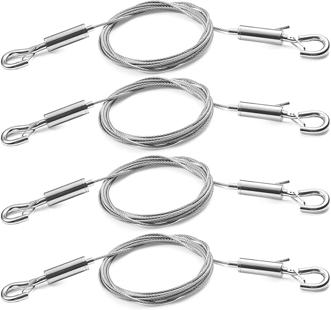 4PCS Picture Hanging Wire Kit Supports 66lbs, Hanging System by AdjustablePictureHangingKit