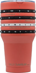 Tally Tumbler Golf Stainless Steel Cup with Score Keeping Counter, 30 oz Double Wall Insulated Tumbler with Leak Proof Lid (Cart Path Coral)