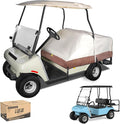 10L0L Waterproof Golf Cart Seat Cover, Universal for Yamaha EZGO Club Car 2+2 Seats Rain Covers | 600D Oxford Golf Cart Seat Protective Covers | Rain & Dust Protection | Easy On/Off for Daily Use