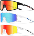 3 Pack Kids Sunglasses Youth Baseball Polarized Sun Glasses Sports Cycling Running for Boys Girls UV Protection