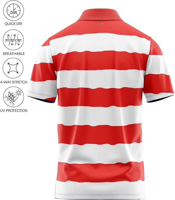 Funny Parody Golf Polo Shirt – Fun Movie Performance Quick Dry UPF Sun Protection Moisture Wicking Casual Wear Shocker Golf