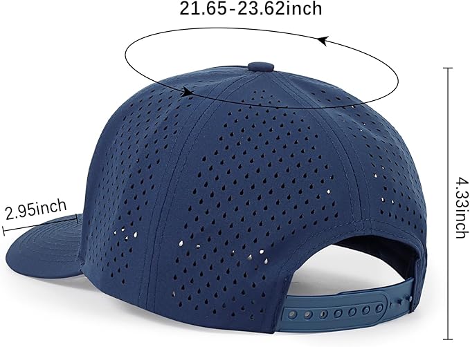 Embroidered Bigfoot Quick Dry Hats for Men and Women with Laser-Cut Mesh & Curved Brim