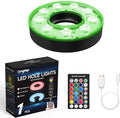 KINGTOP Rechargeable LED Golf Hole Light - Waterproof, Focused Illumination Lens, Remote-Controlled, Perfect for Backyard Night Golf Practice Putting Green Cup Lights, Camping, Outdoor Party