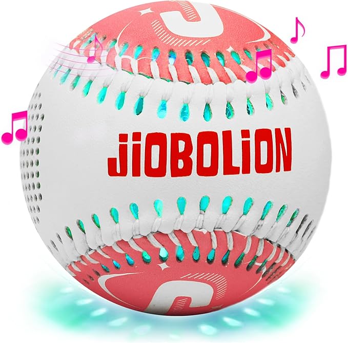 Glow Baseball Bluetooth Speaker，Portable Sports Gift for Fans, Waterproof Outdoor Speaker with Party Lights.