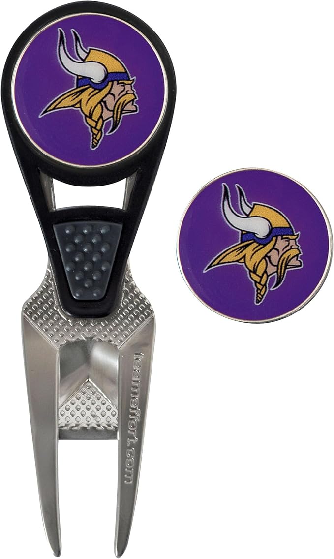 NFL CVX Ball Mark Repair Tool & 2 Ball Markers