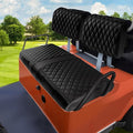 Yamaha G2 G8 G9 G11 G14 G16 G19 G20 G22 Seat Covers,Front Golf Cart Black Seat Cover Enhanced/Comfortable/Breathable Vinyl Leather for Golf Cart Yamaha Separate Backrest,2 Convenient Pockets