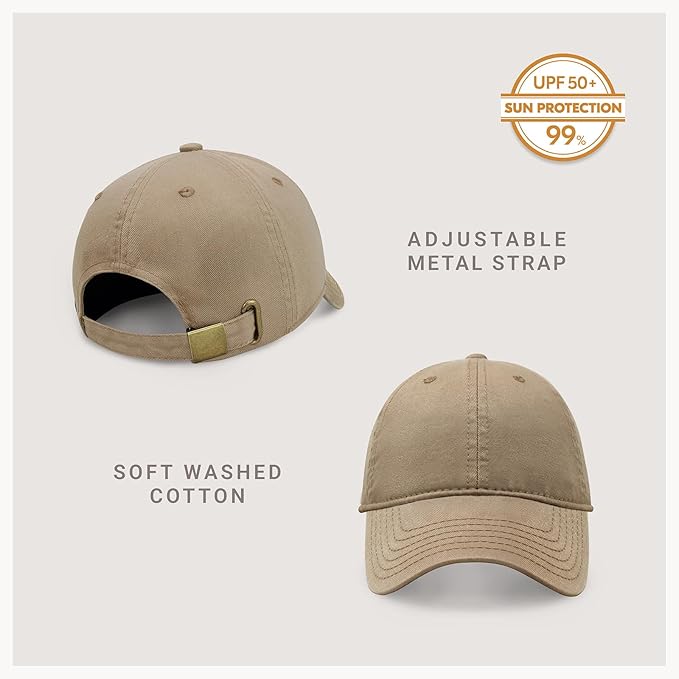 CHOK.LIDS Everyday Premium Dad Hat Unisex Cotton Baseball Cap for Men and Women Adjustable Lightweight Polo Style Curved Brim