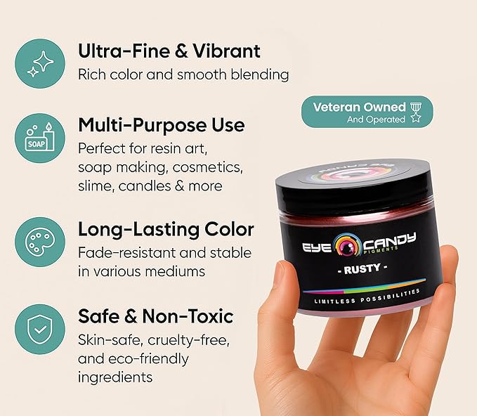 Eye Candy Premium Mica Powder Pigments | Multipurpose DIY Arts and Crafts - Image 3