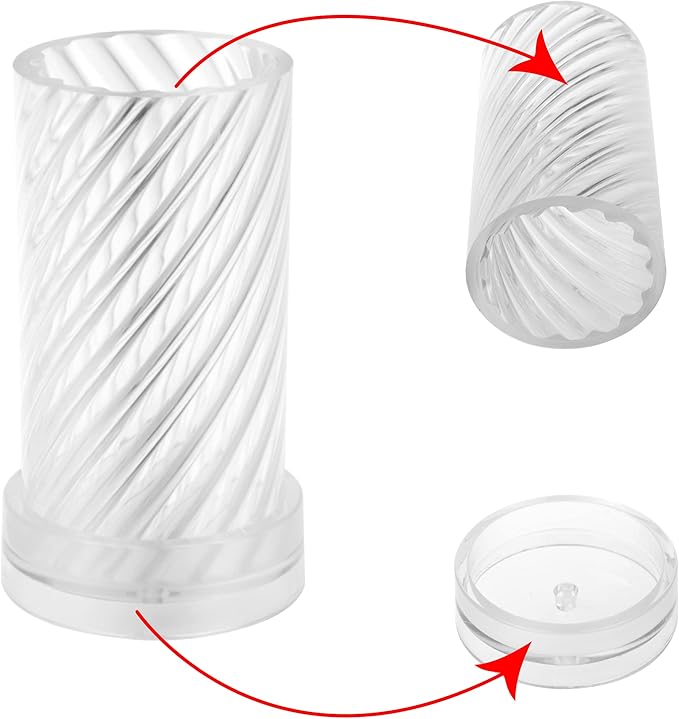 MILIVIXAY 2PCS Spiral Shape Candle Molds - Image 7