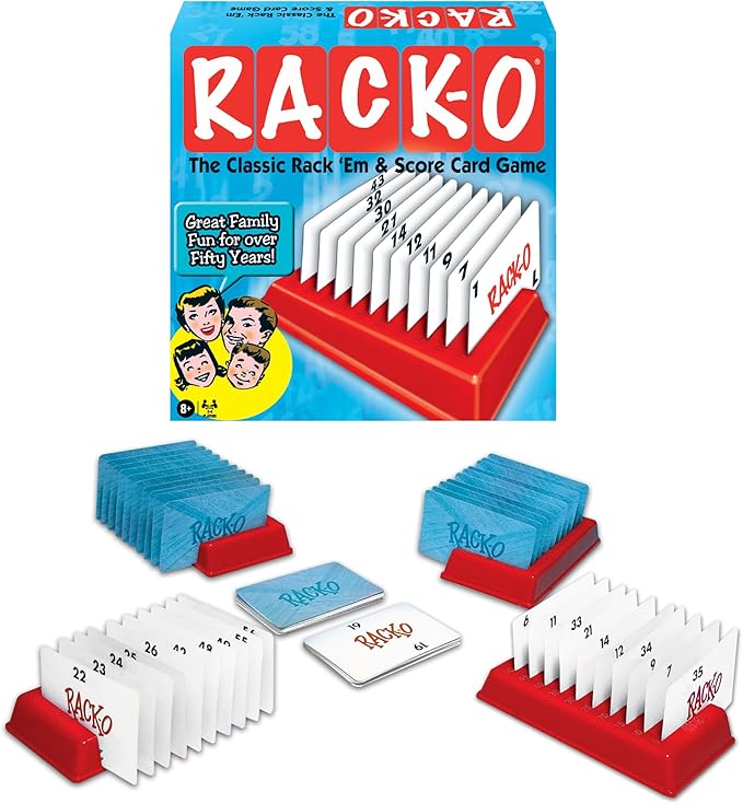 Winning Moves Rack-O Retro Game Games USA, Classic Tabletop Game Enjoyed by by WinningMovesGamesUSA