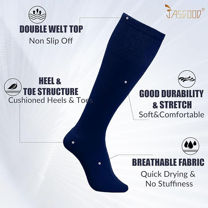 JASGOOD 2 Pack Baseball Socks and Belt Combo Set Softball Socks and Belts Elastic Waist Belt for Youth and Adult Boys