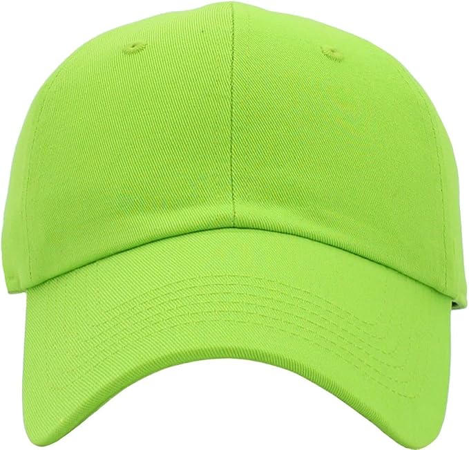 KBETHOS Classic Unisex Cotton Adjustable Low Crown Baseball Cap – Plain Dad Hat