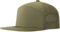 FEINION Men Flat Brim Adjustable Performance Hat Snapback Laser Perforated Baseball Cap