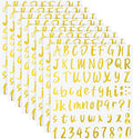 Outus 576 Pieces 8 Sheets Letters Stickers Self Adhesive Vinyl Letter Alphabet by Outus