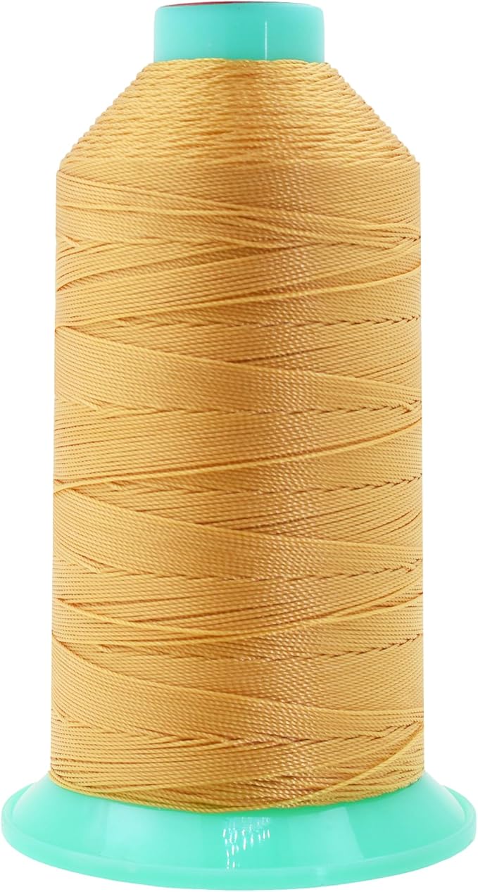 Mandala Crafts Bonded Nylon Thread Blonde Heavy Duty Sewing Threads by MandalaCrafts