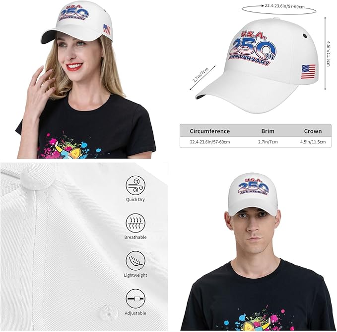 USA Flag Baseball Cap American Patriotic Trucker Hat Father Dad Mother Mom Adjustable Sportswear Hat for Men Women Adults