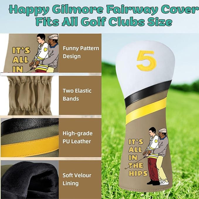 Funny Golf Putter Headcover, Perfect Golf Gift for Men and Women, Golf Accessories for Golfers